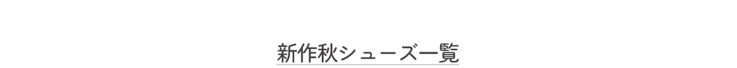 新作秋シューズ一覧