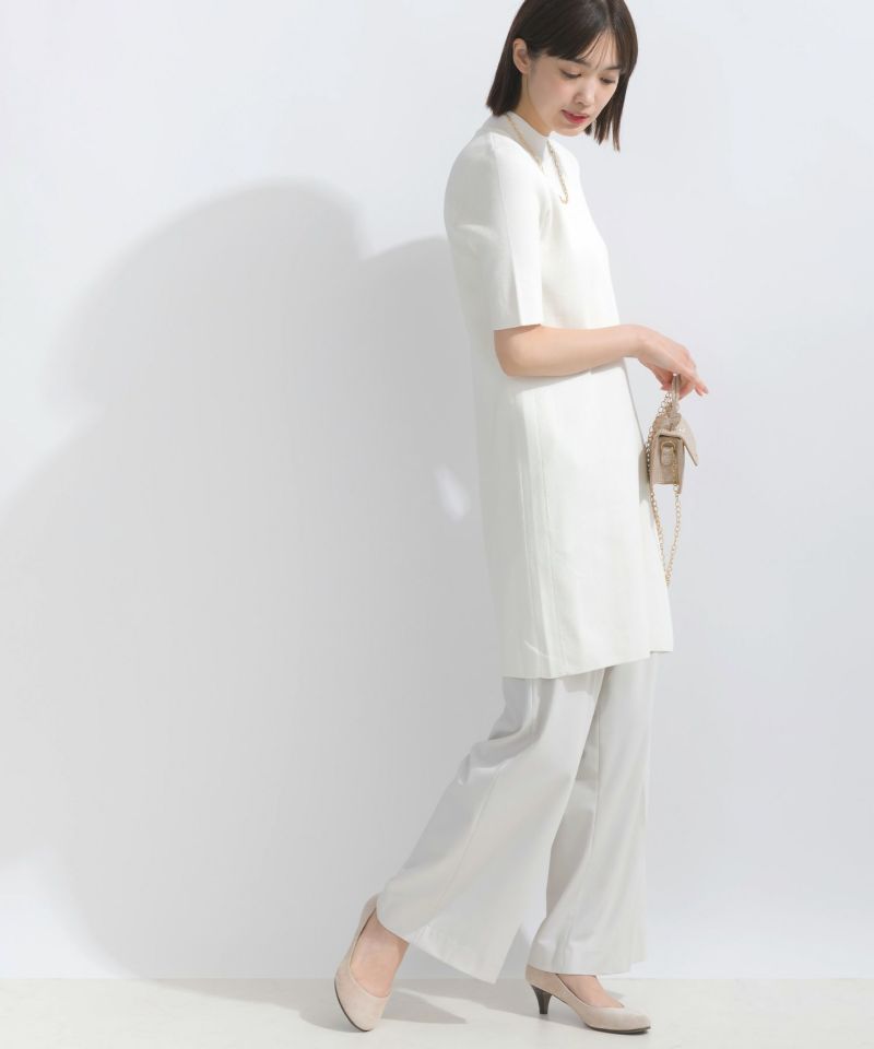 model：162cm　着用サイズ：M　オフホワイト