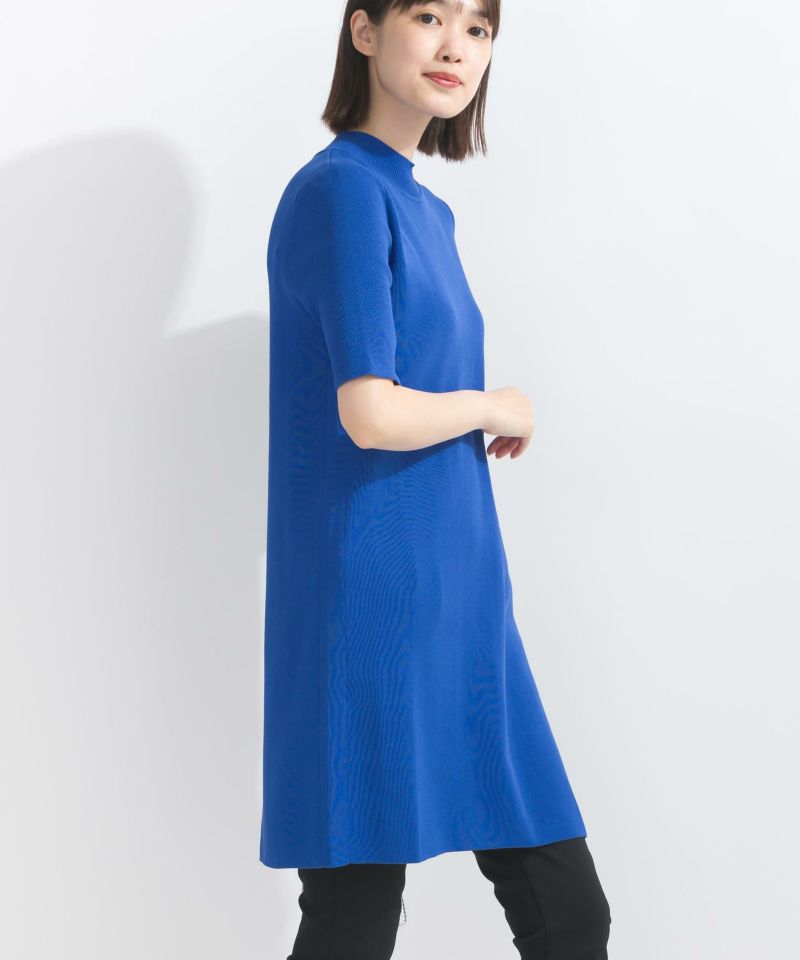 model：162cm　着用サイズ：M　ブルー