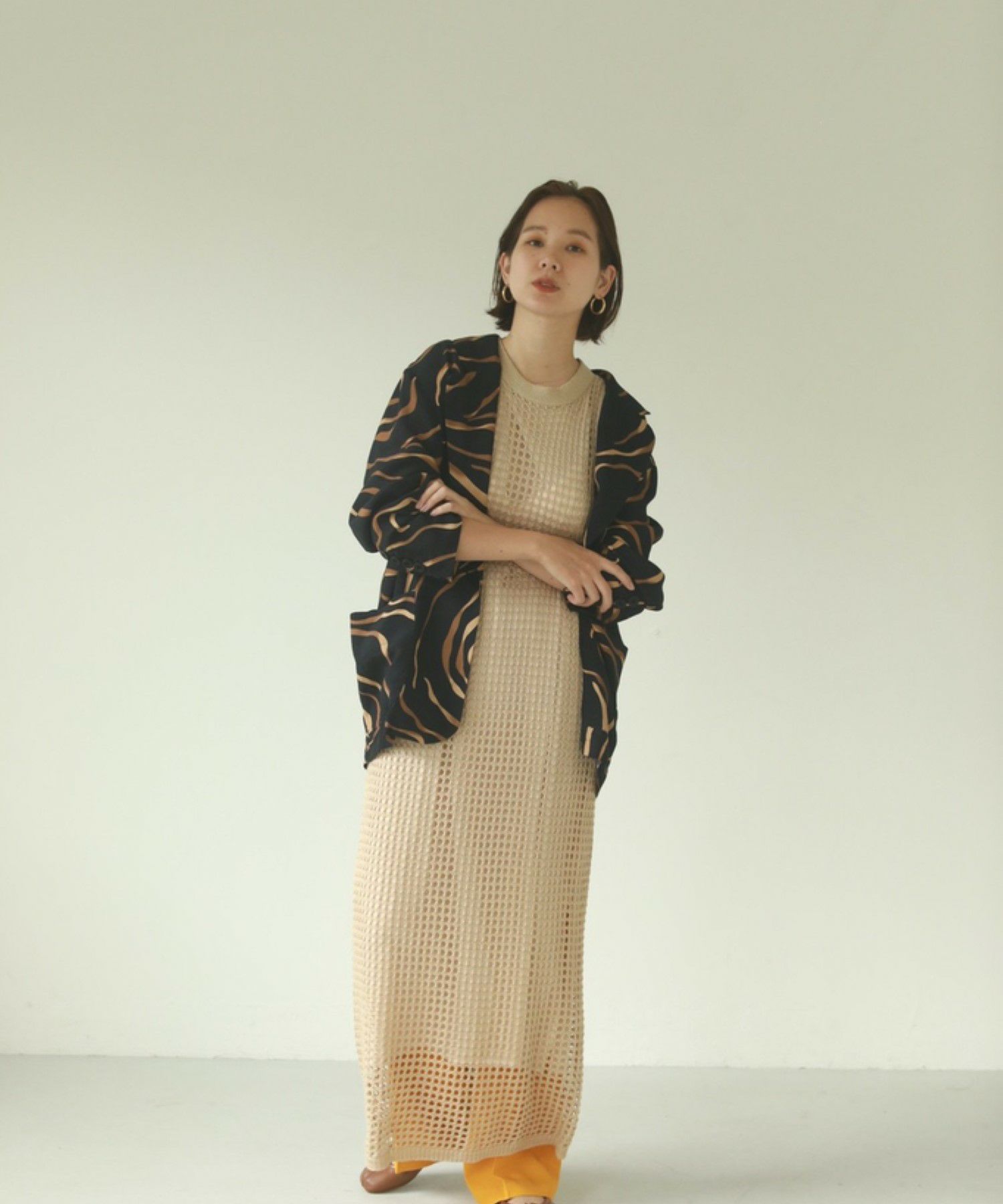 Mesh Knit Dress | PICCIN (ピッチン) 公式通販