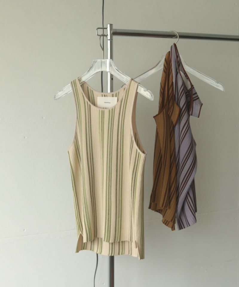 Stripe Knit Tanktop Piccin ピッチン 公式通販