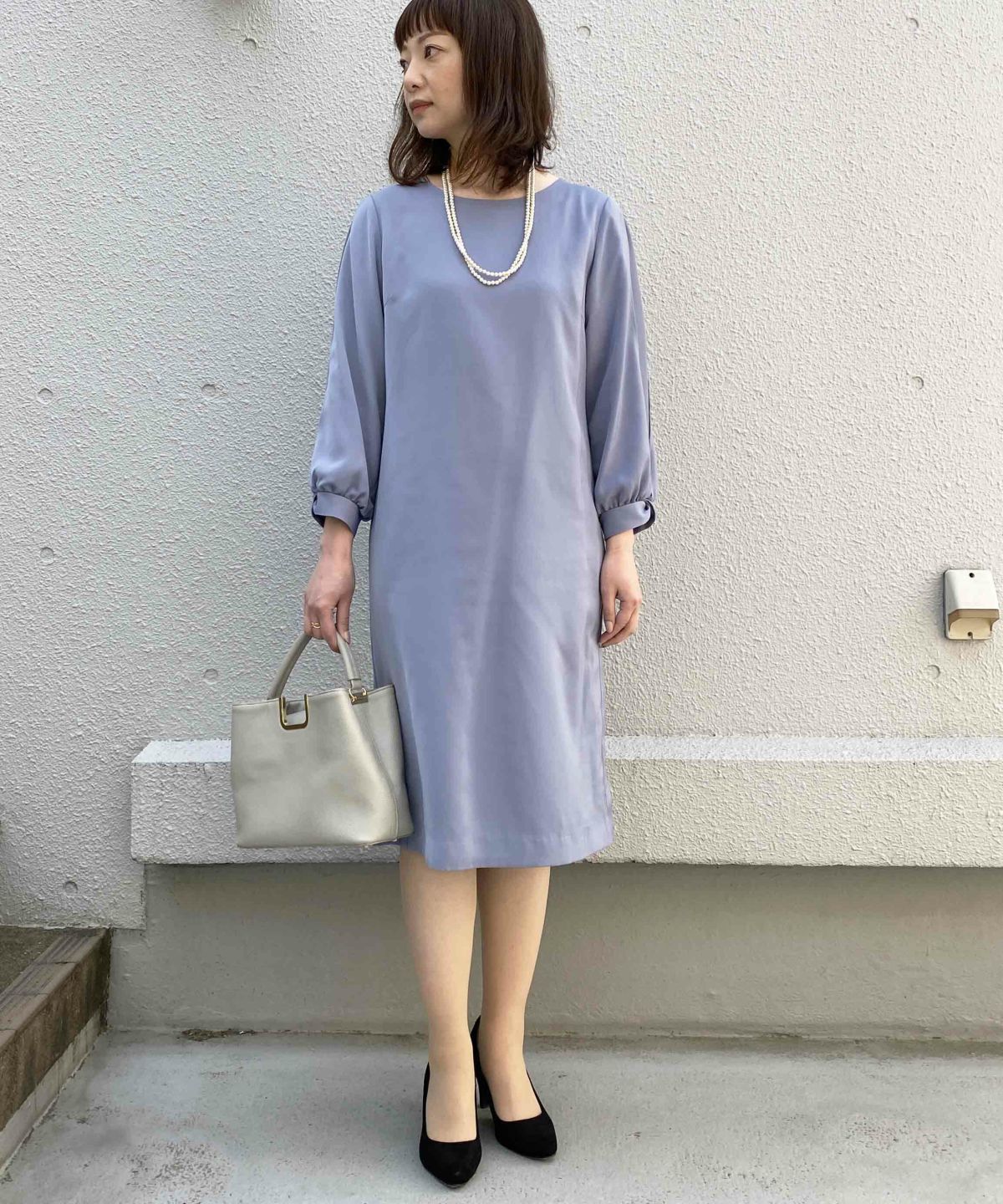 model：H163　着用サイズ：L　ブルー