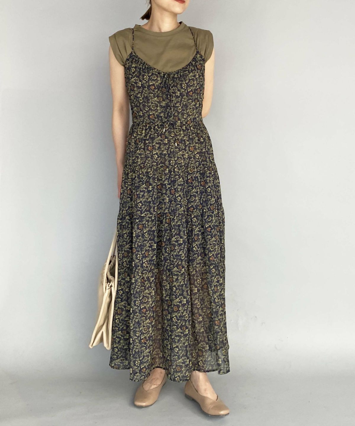 model：H164　着用サイズ：M　ネイビー