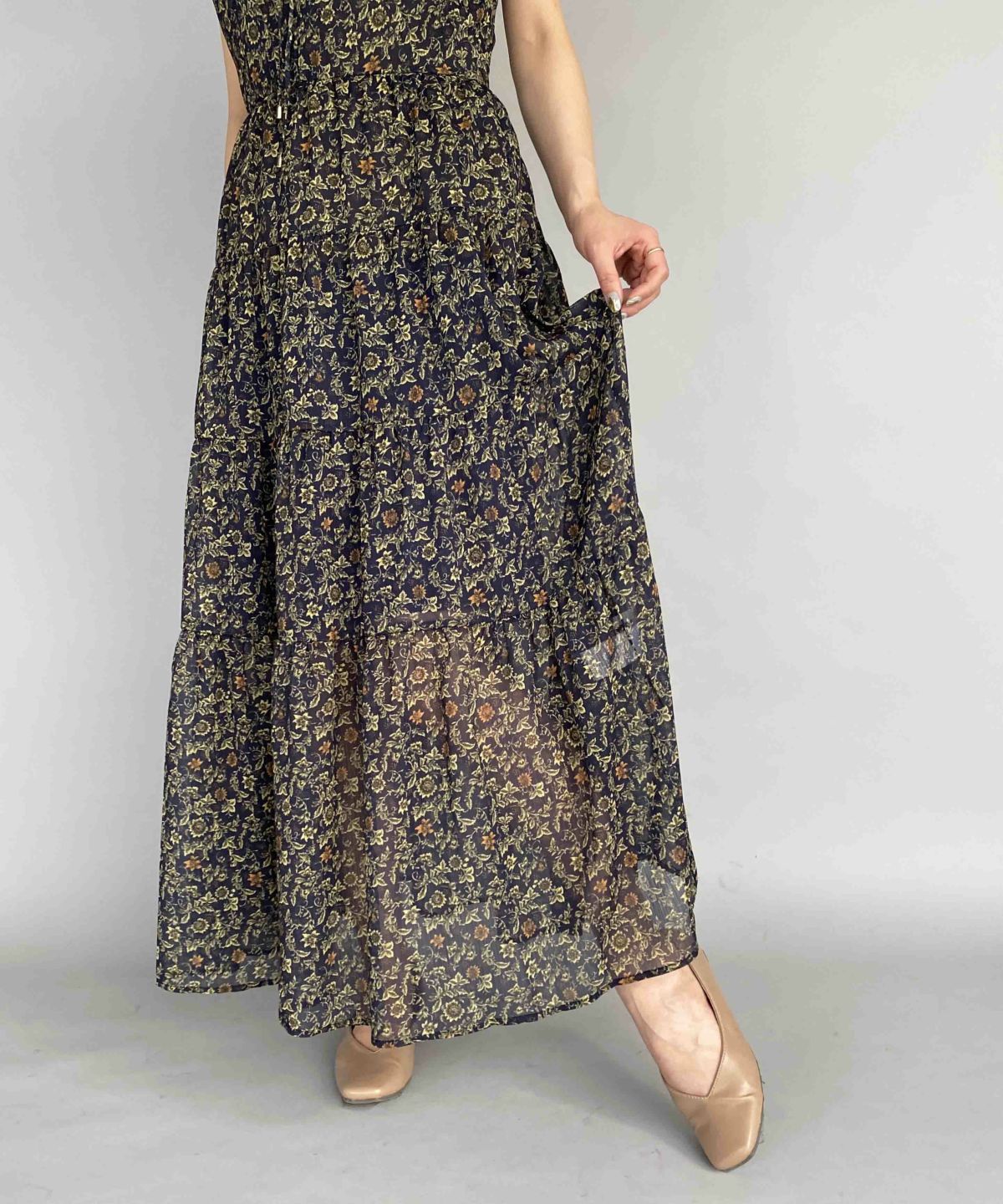 model：H164　着用サイズ：M　ネイビー