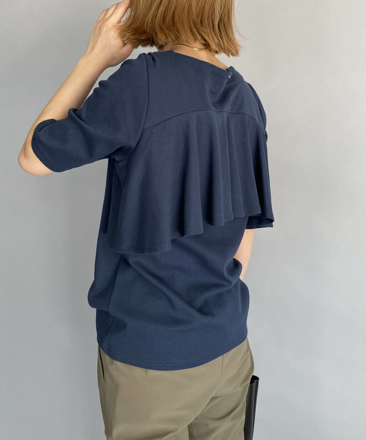 model：H164　着用サイズ：M　ネイビー