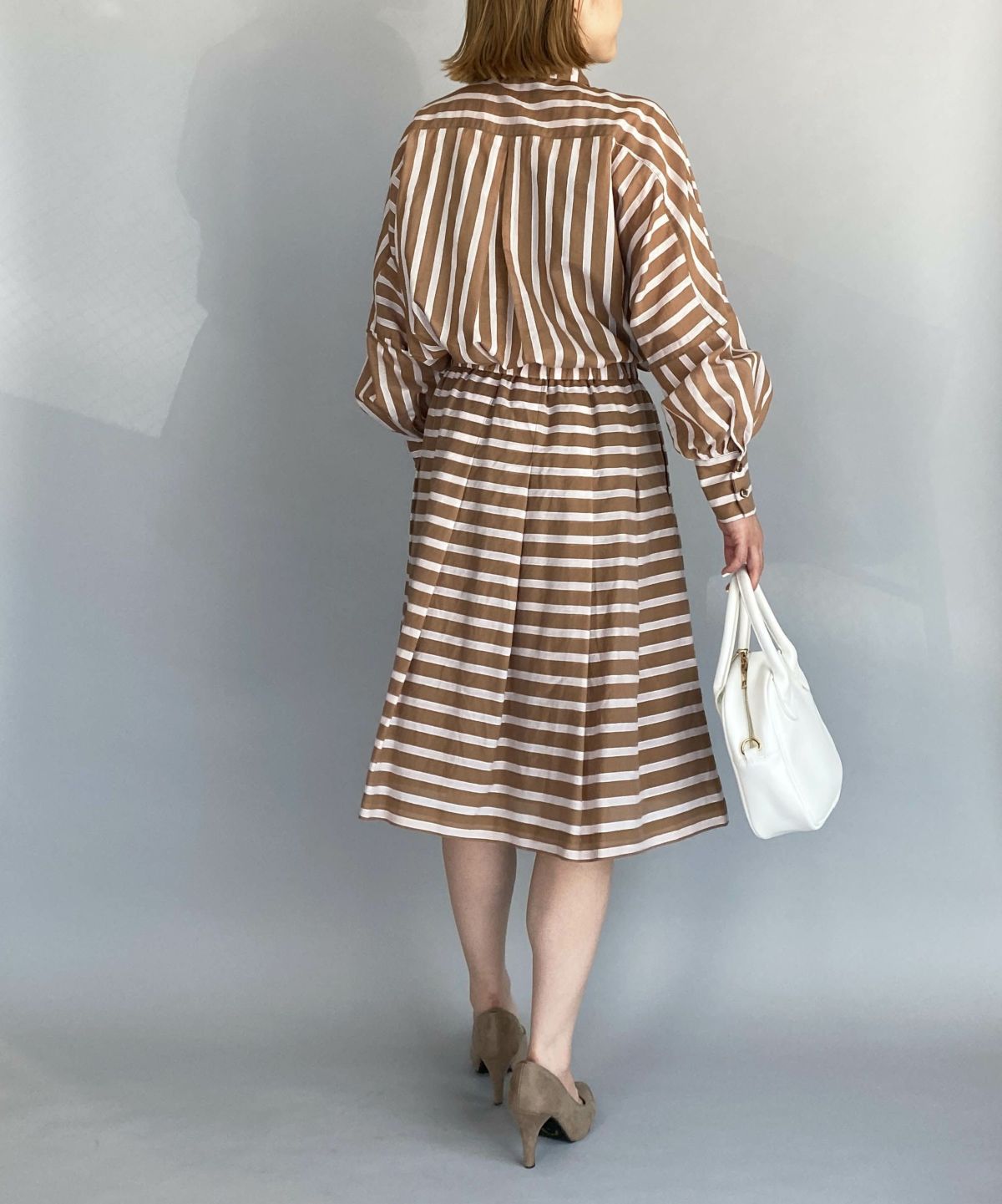 model：H164　着用サイズ：M　ブラウン　セットアップで