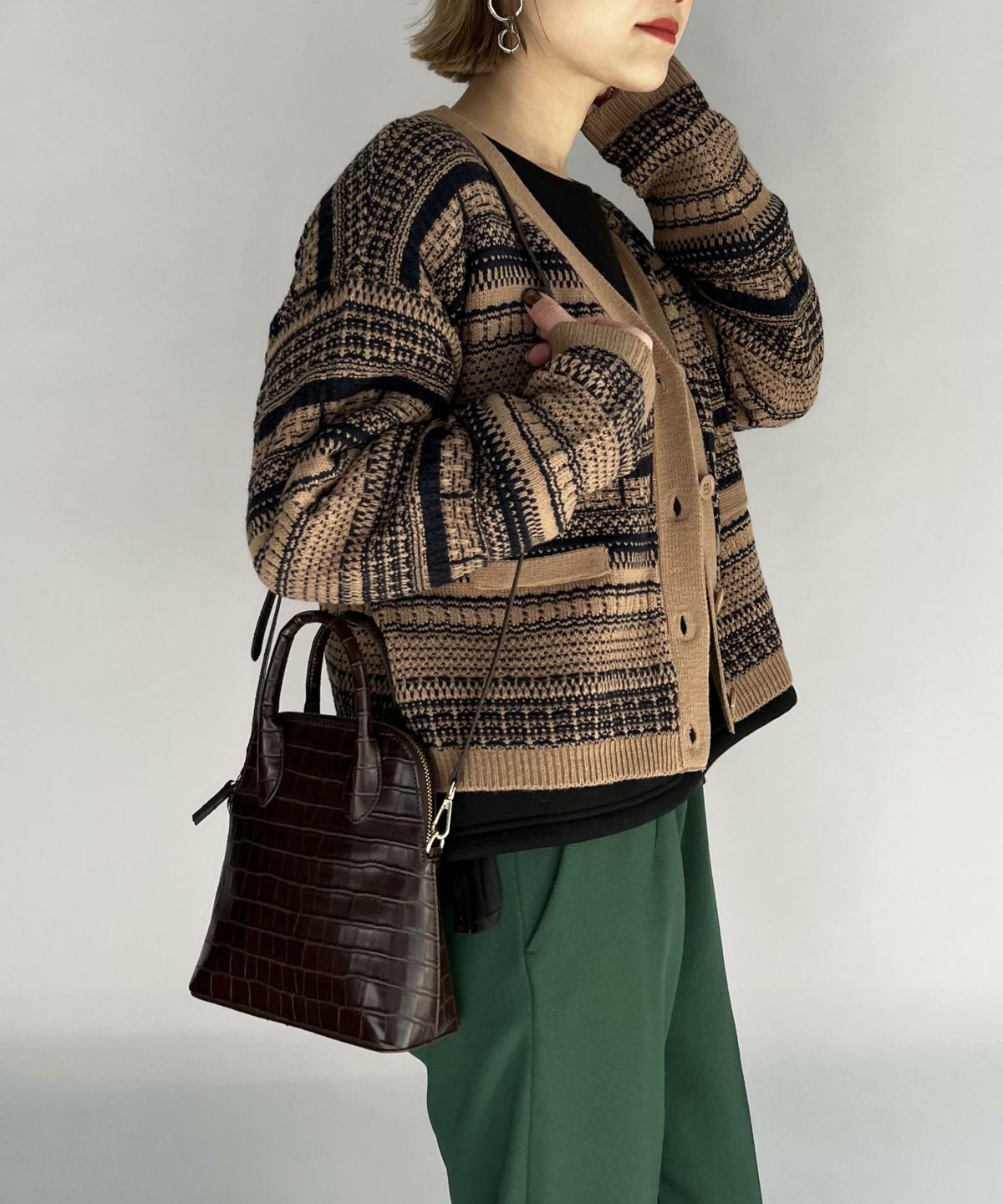 model：H164　着用サイズ：L　ブラウン