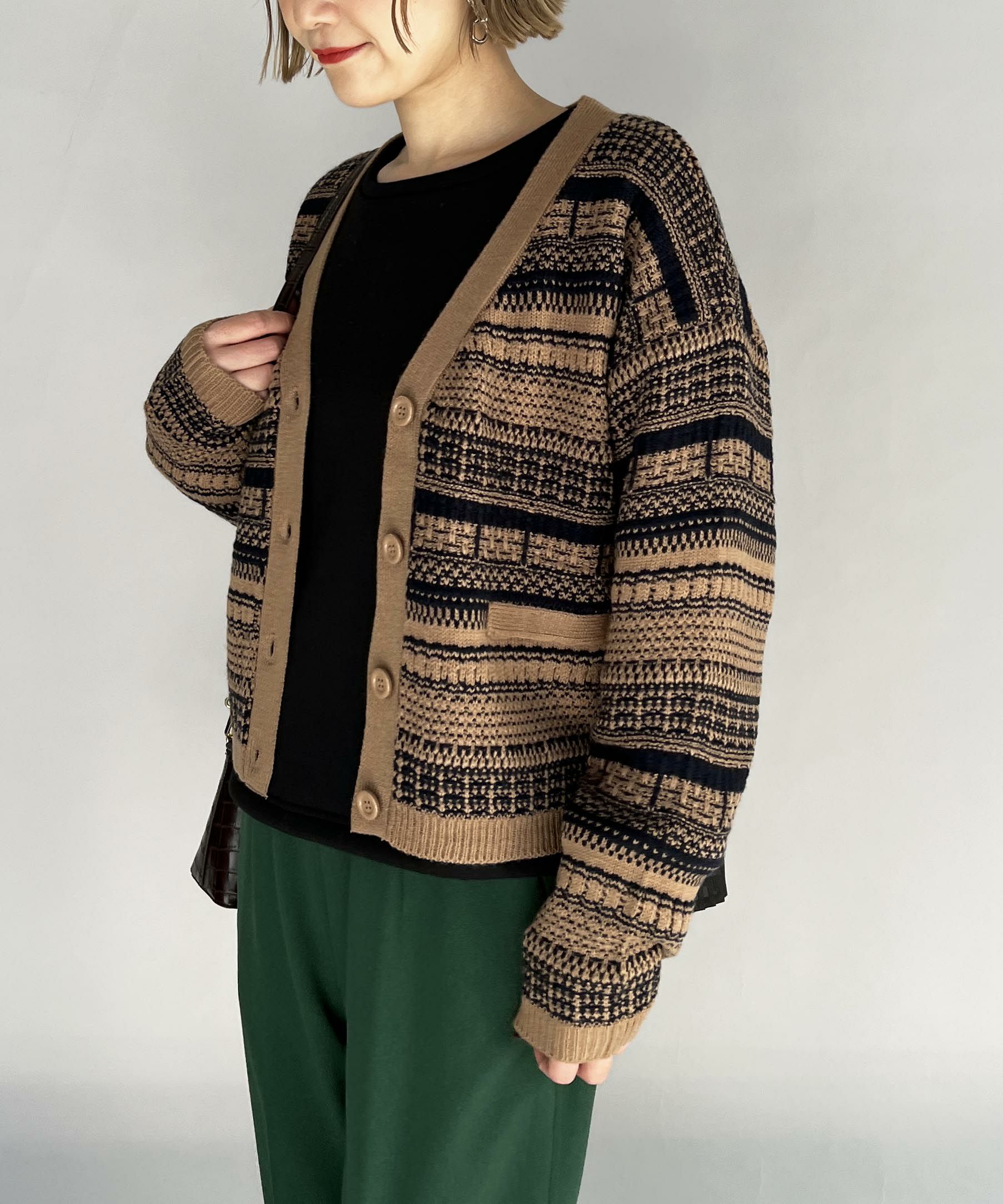 model：H164　着用サイズ：L　ブラウン