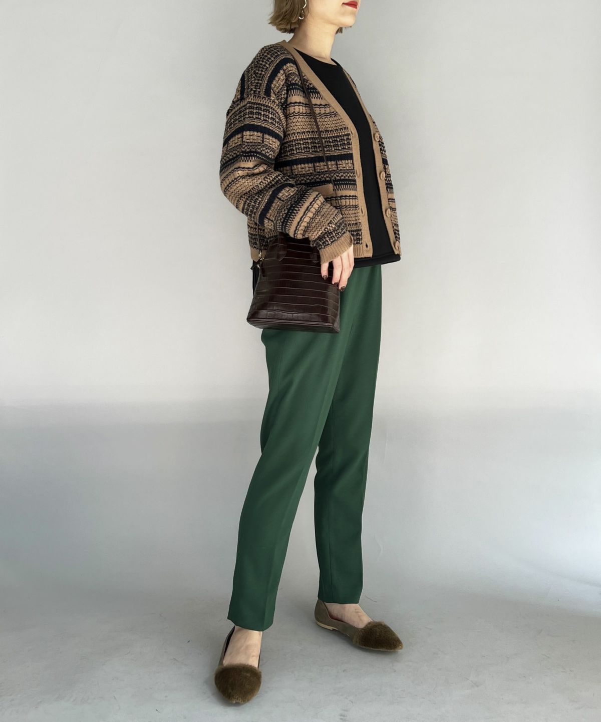 model：H164　着用サイズ：L　ブラウン