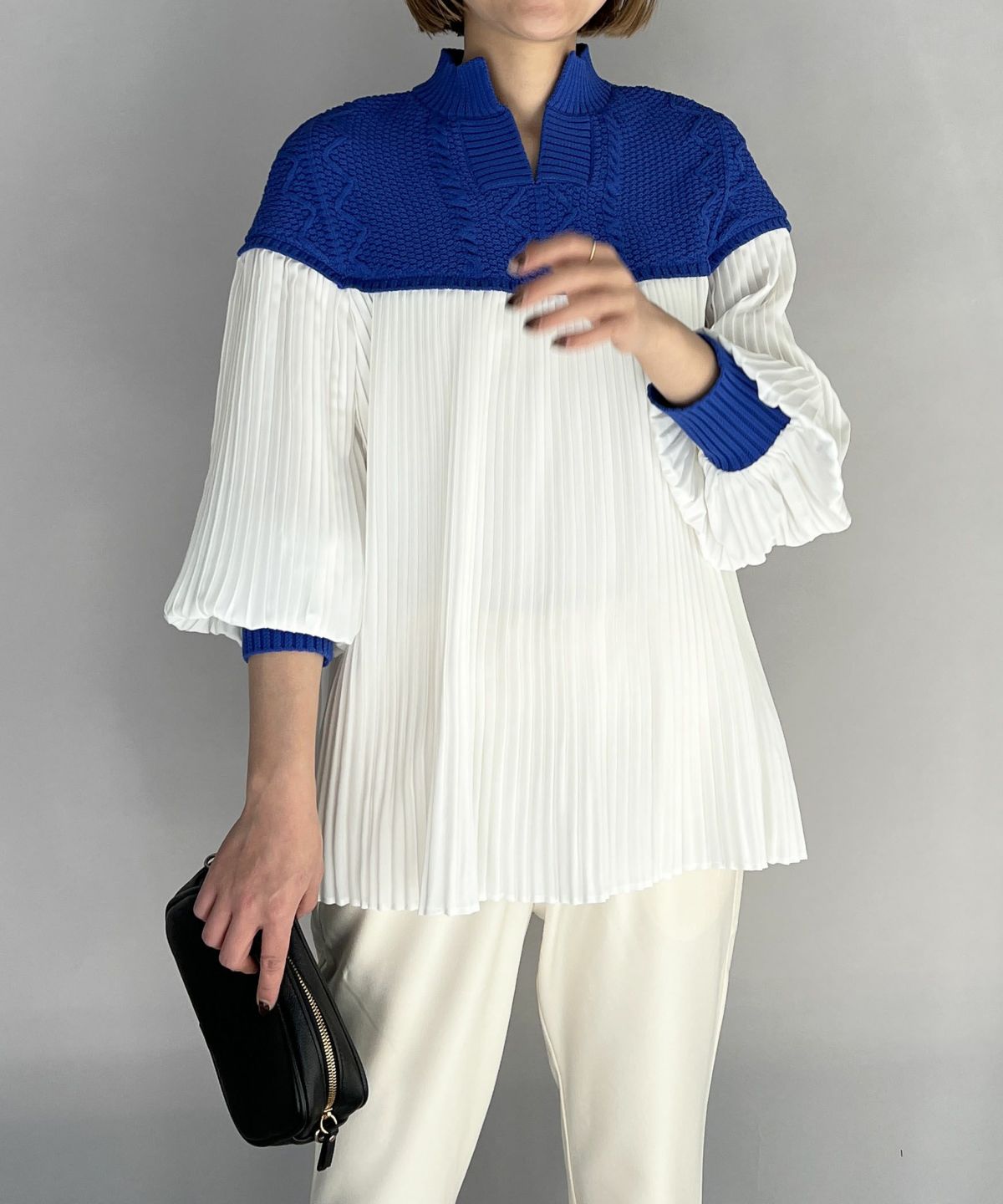 model：H164　着用サイズ：M　ブルー系その他