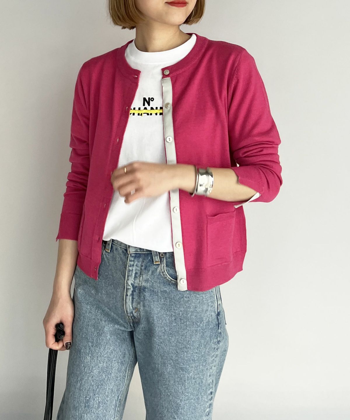 model：H164　着用サイズ：M　チェリーピンク