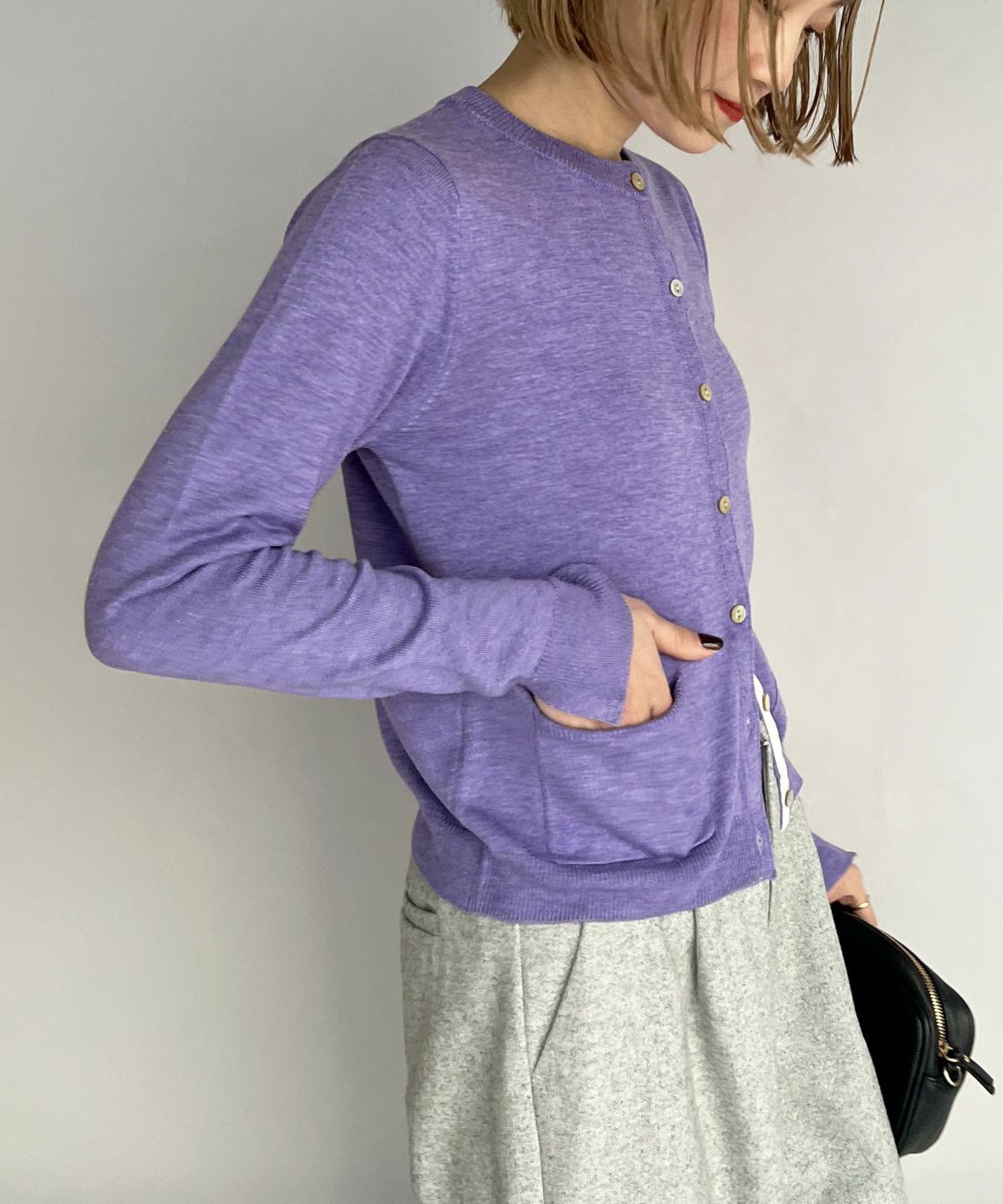 model：H164　着用サイズ：M　ラベンダー