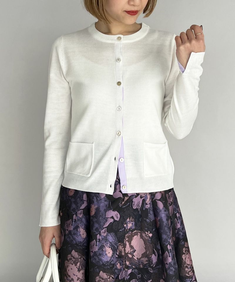 model：H164　着用サイズ：M　オフホワイト