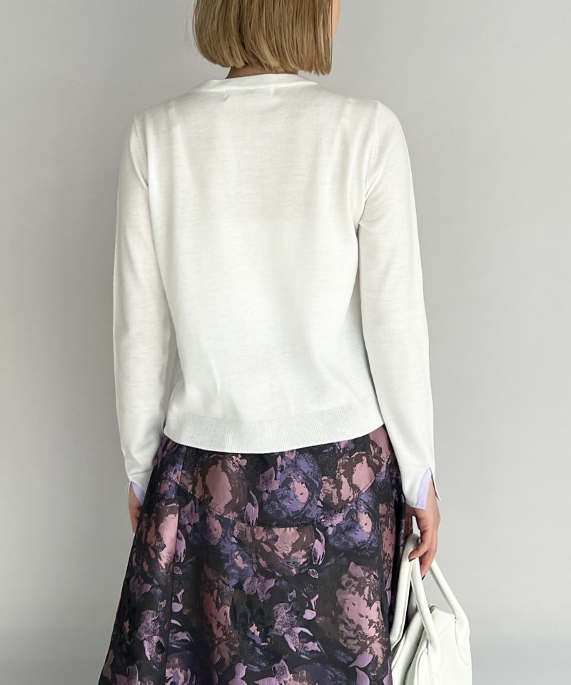 model：H164　着用サイズ：M　オフホワイト