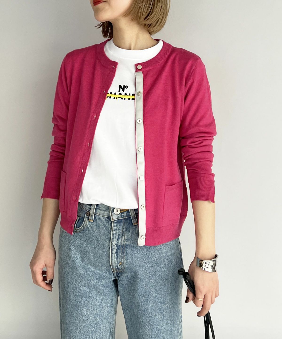 model：H164　着用サイズ：M　チェリーピンク