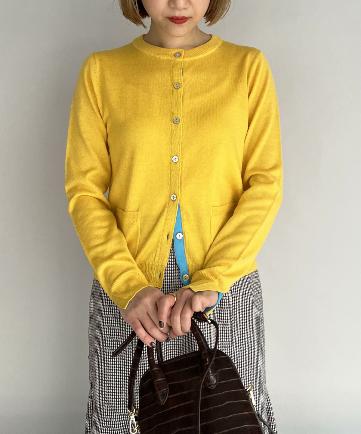 model：H164　着用サイズ：M　イエロー