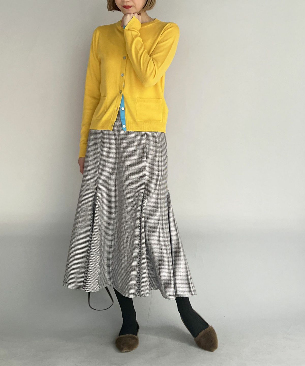 model：H164　着用サイズ：M　イエロー