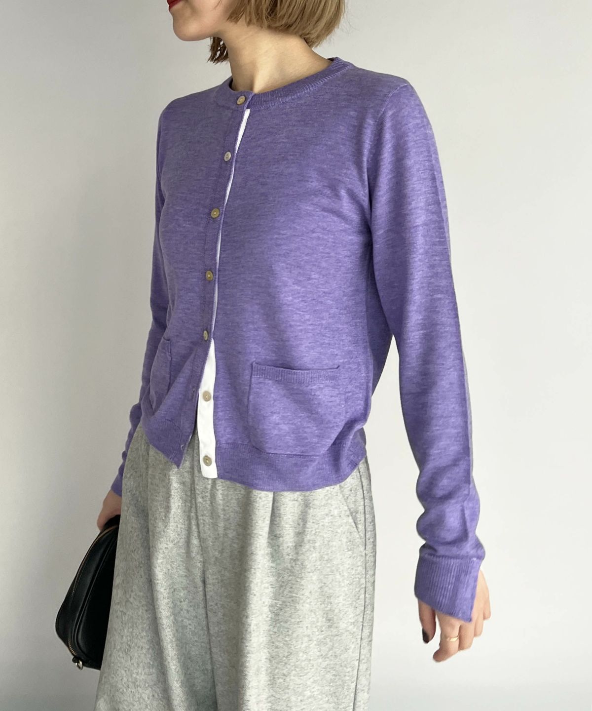 model：H164　着用サイズ：M　ラベンダー