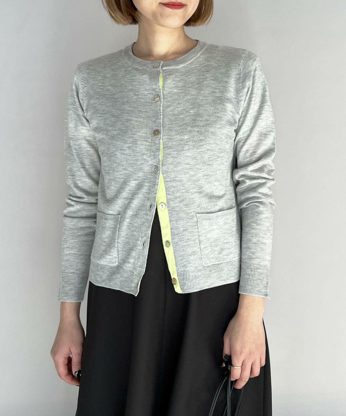 model：H164　着用サイズ：M　ライトグレー