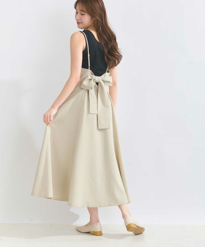 model：H165　着用サイズ：M　ベージュ