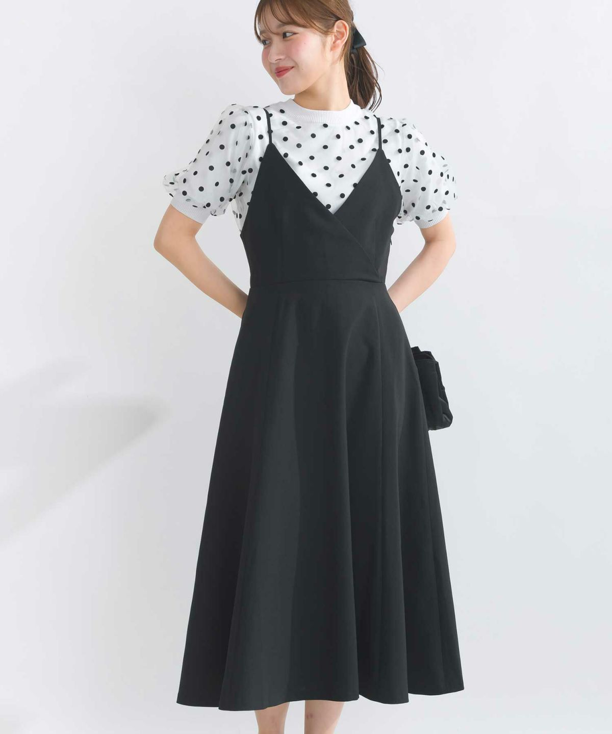 model：H165　着用サイズ：M　ブラック