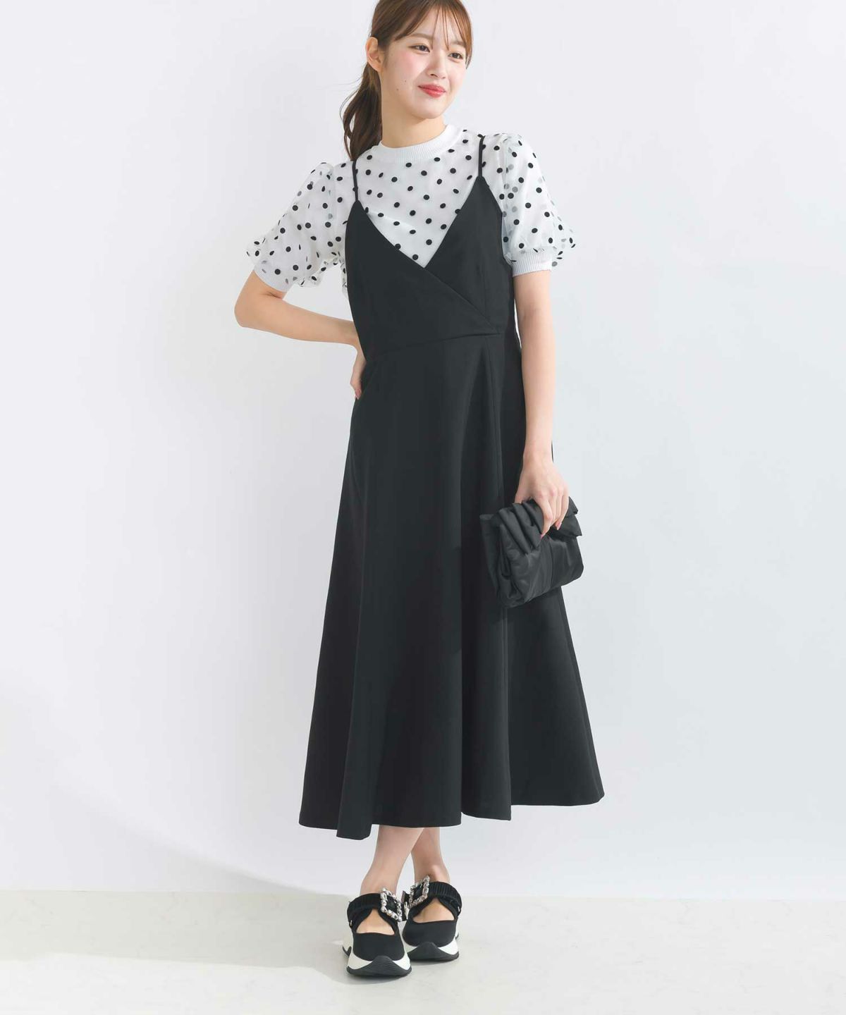 model：H165　着用サイズ：M　ブラック