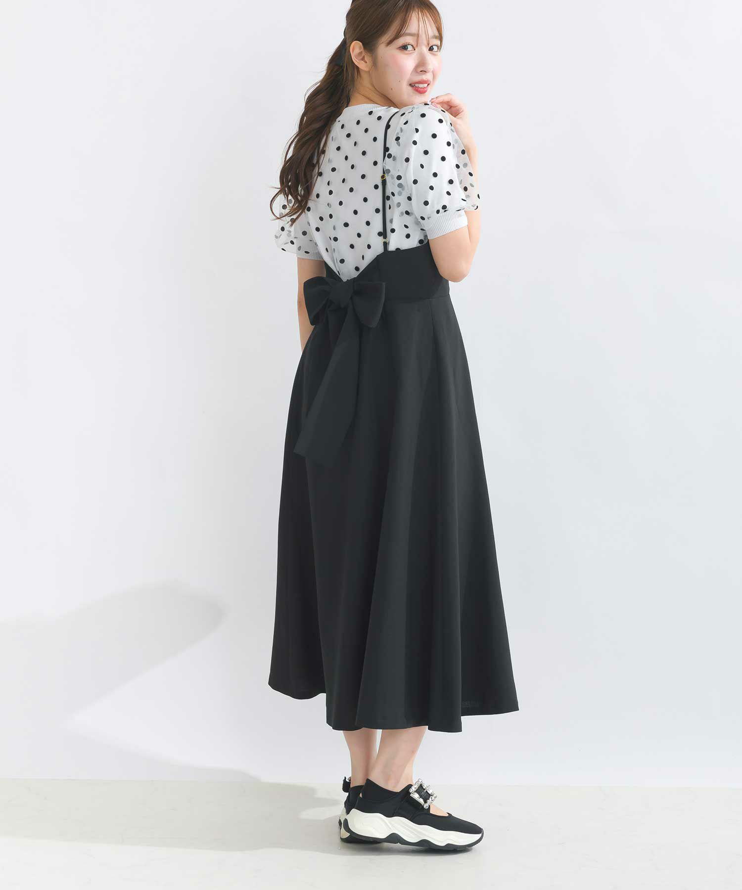model：H165　着用サイズ：M　ブラック