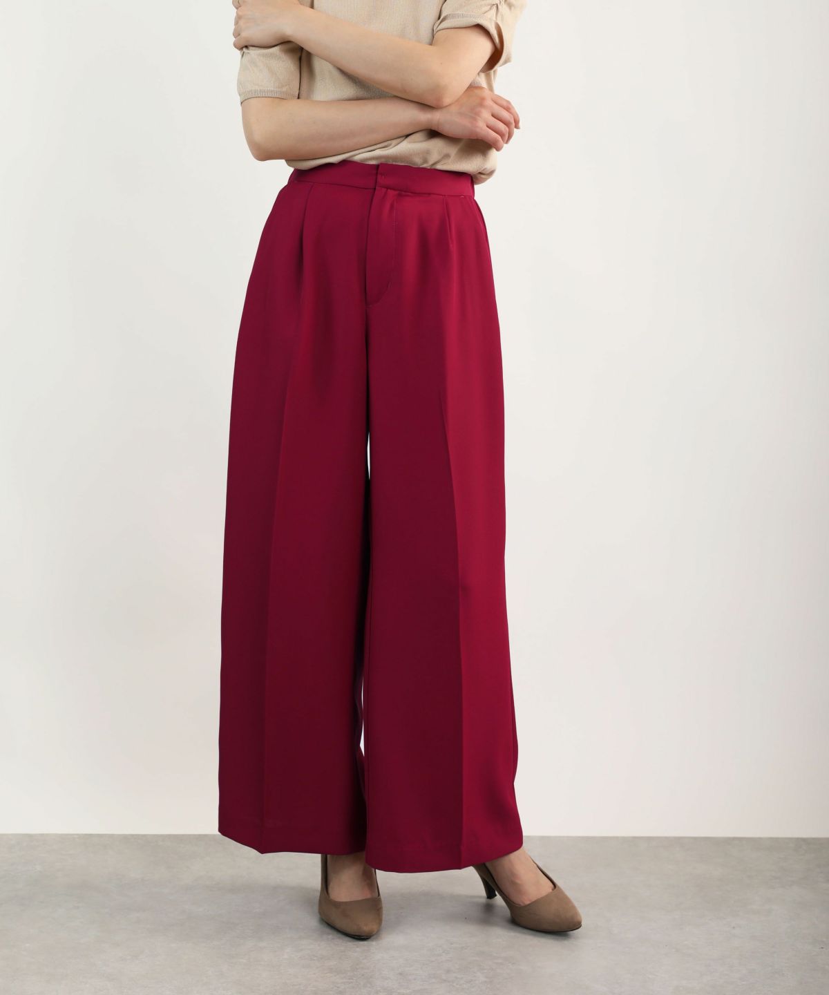 model：H164　着用サイズ：M　チェリーピンク