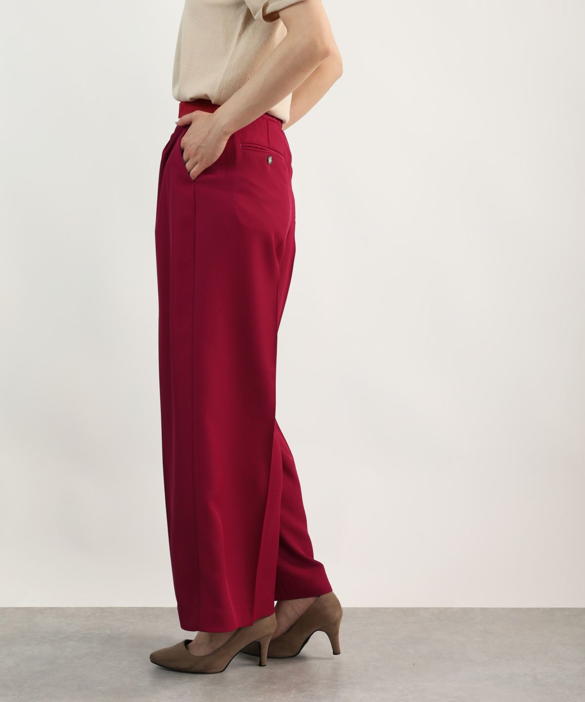 model：H164　着用サイズ：M　チェリーピンク