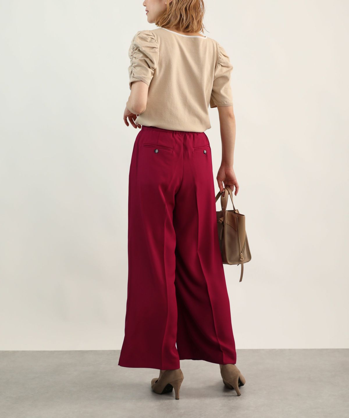 model：H164　着用サイズ：M　チェリーピンク