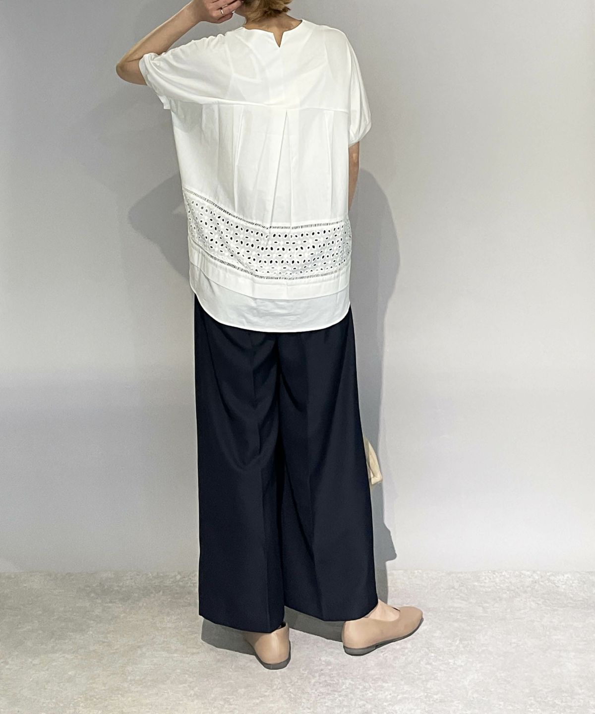 model：H164　着用サイズ：M　ネイビー