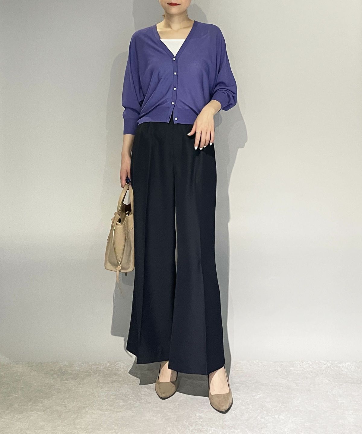 model：H164　着用サイズ：M　ネイビー