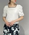 model：H164　着用サイズ：M　オフホワイト