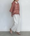 model：H164　着用サイズ：M　テラコッタ