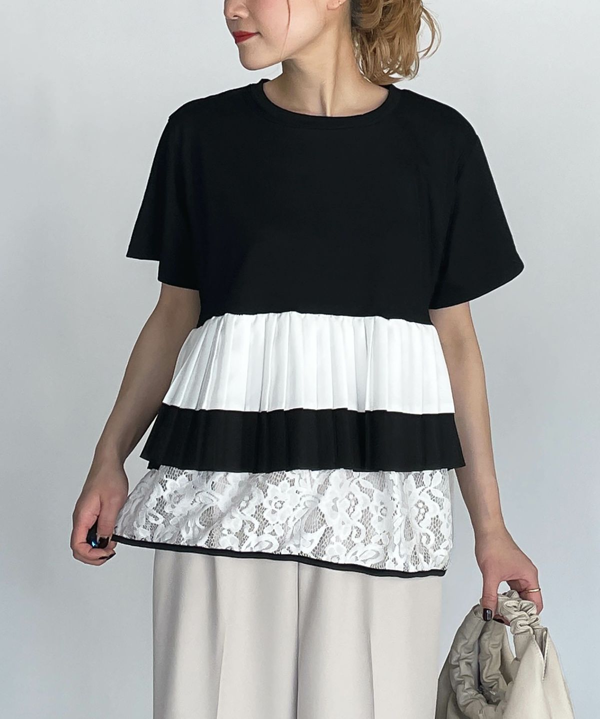 model：H164　着用サイズ：L　ブラック