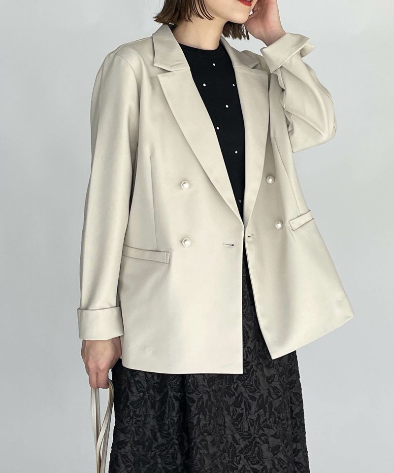 model：H164　着用サイズ：M　ベージュ