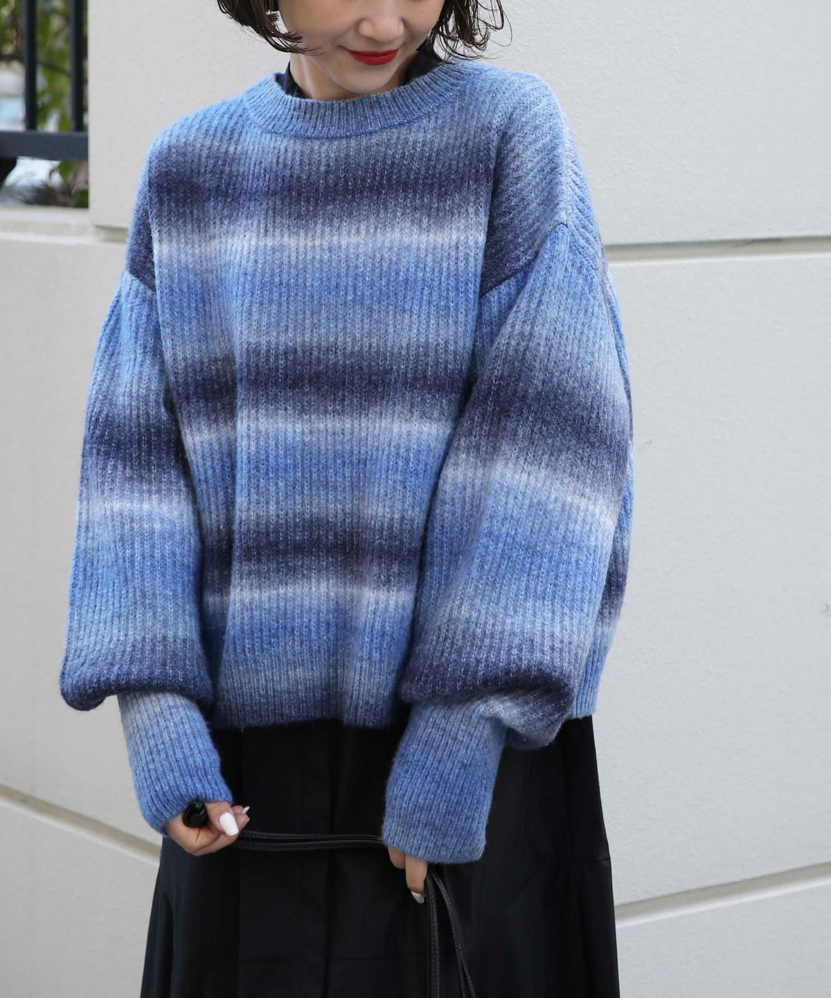 model：H164　着用サイズ：M　ブルー系その他