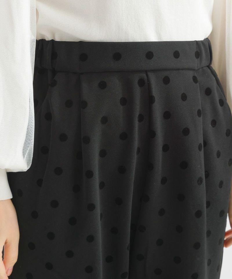国内最安値！ セットアップ可能】フロッキードットストレッチパンツ | PICCIN パンツ