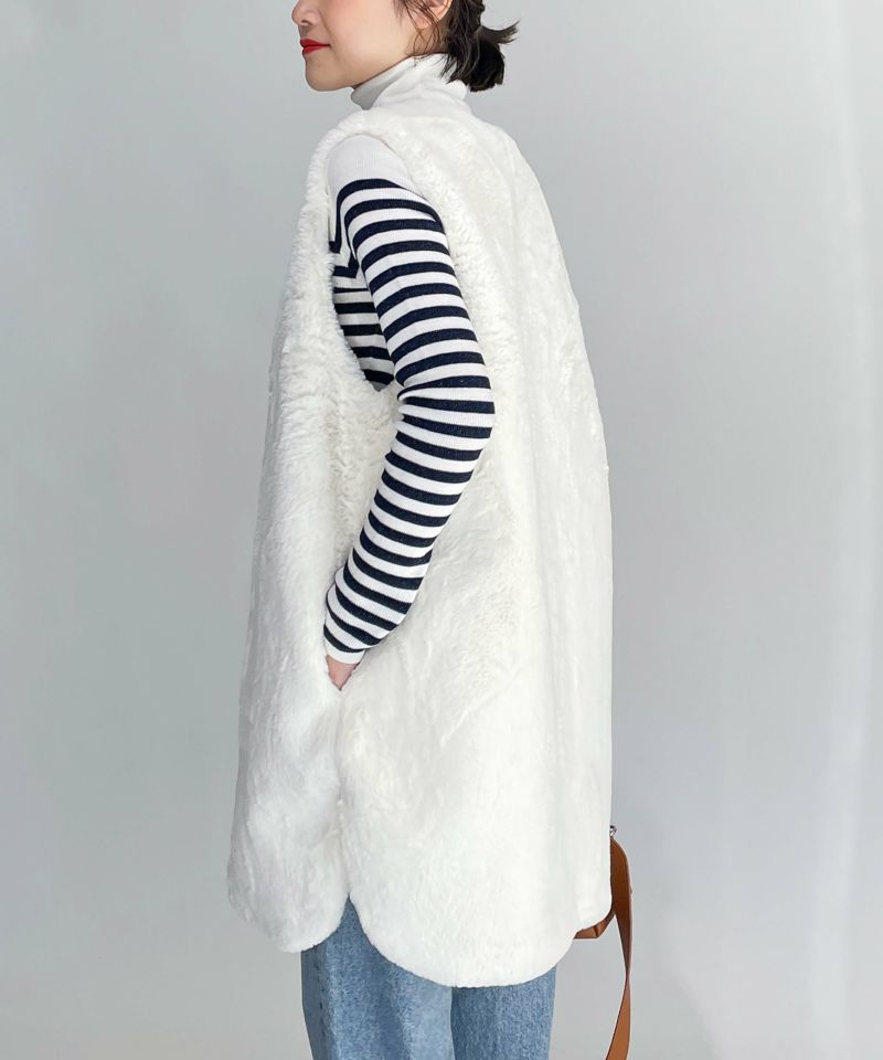 model：H164　着用サイズ：M　アイボリー