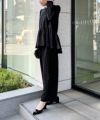 model：H164　着用サイズ：M　ブラック　セットアップで（TOPS：900090）