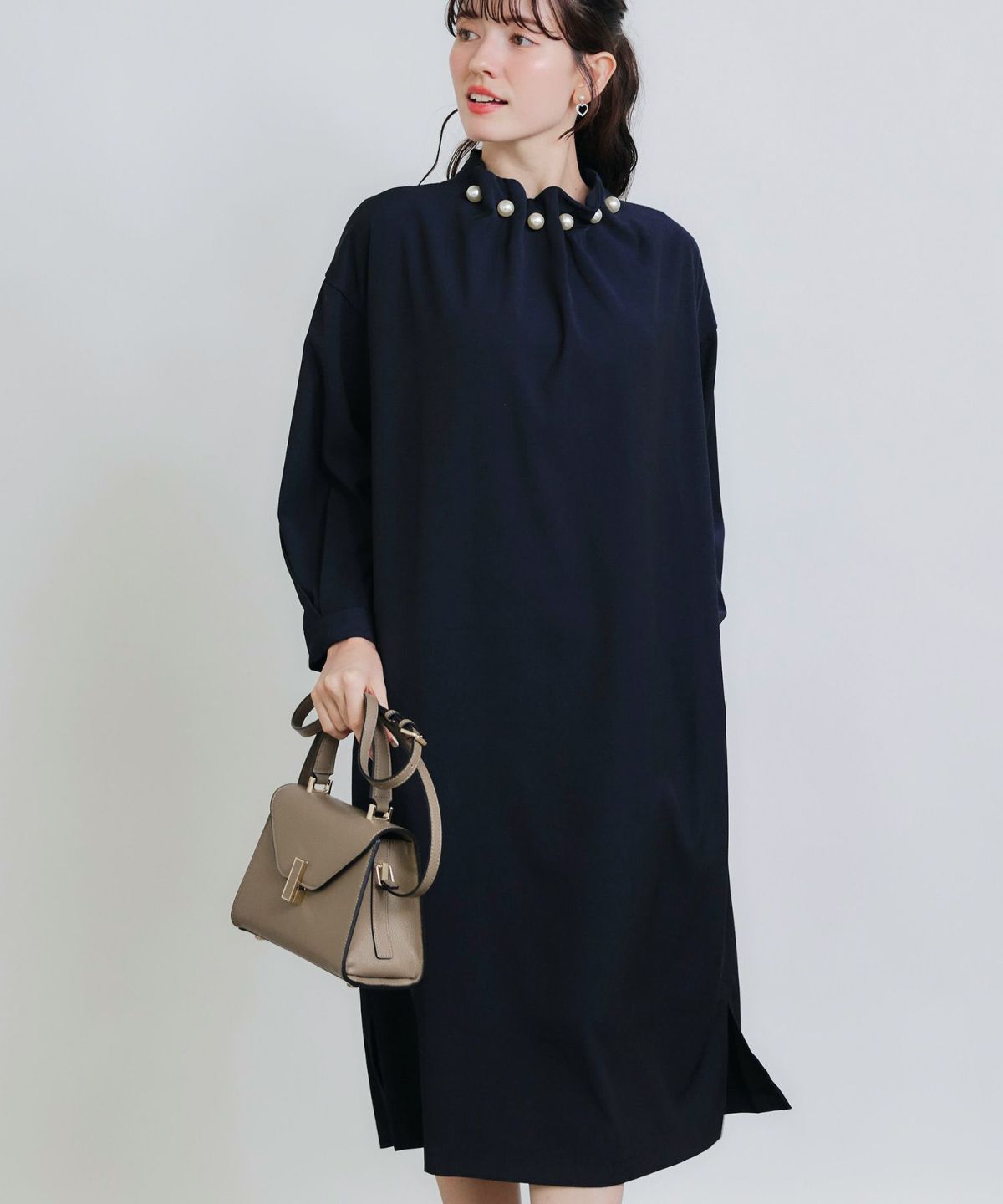 model：H155　着用サイズ：M　ネイビー