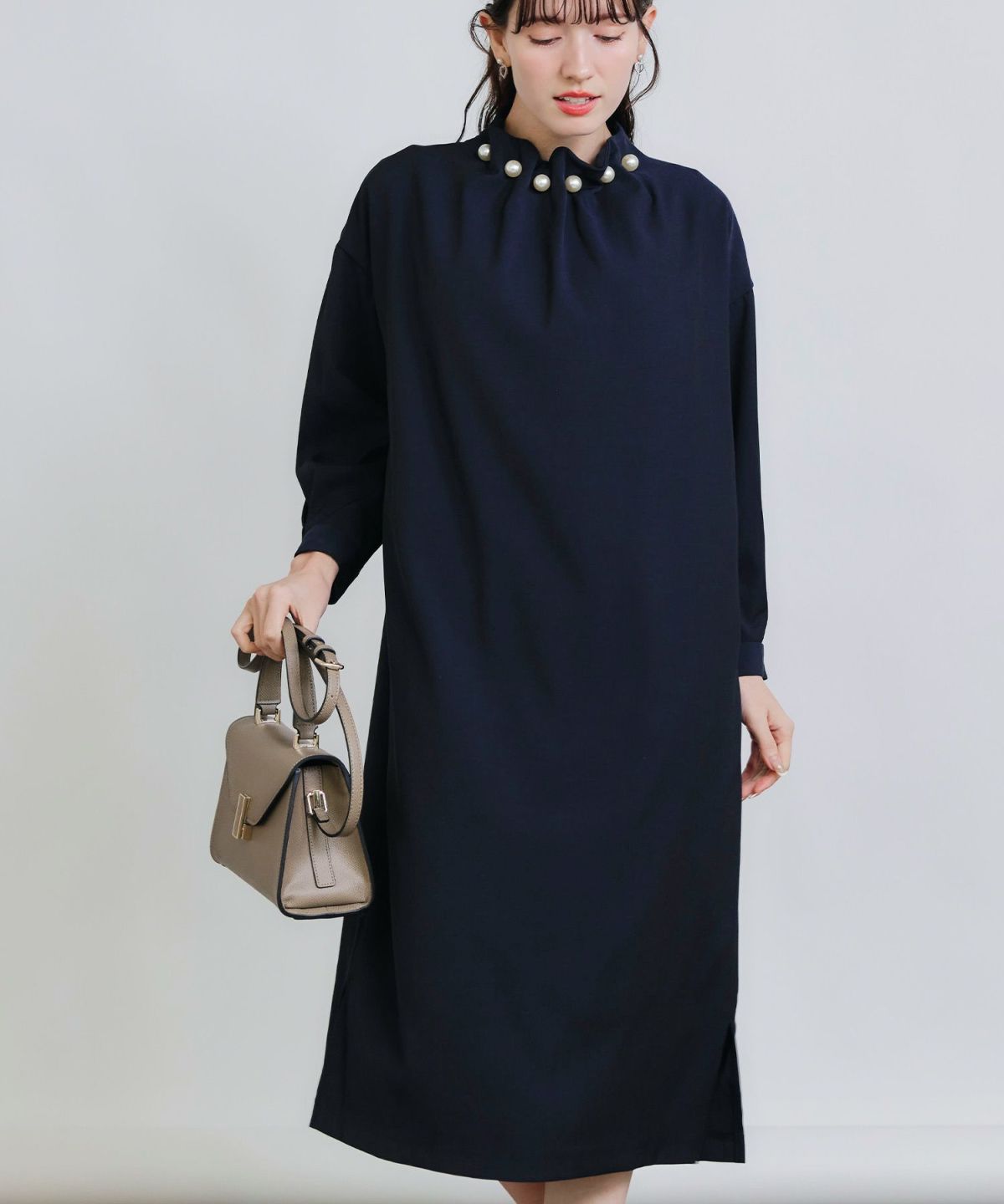 model：H155　着用サイズ：M　ネイビー