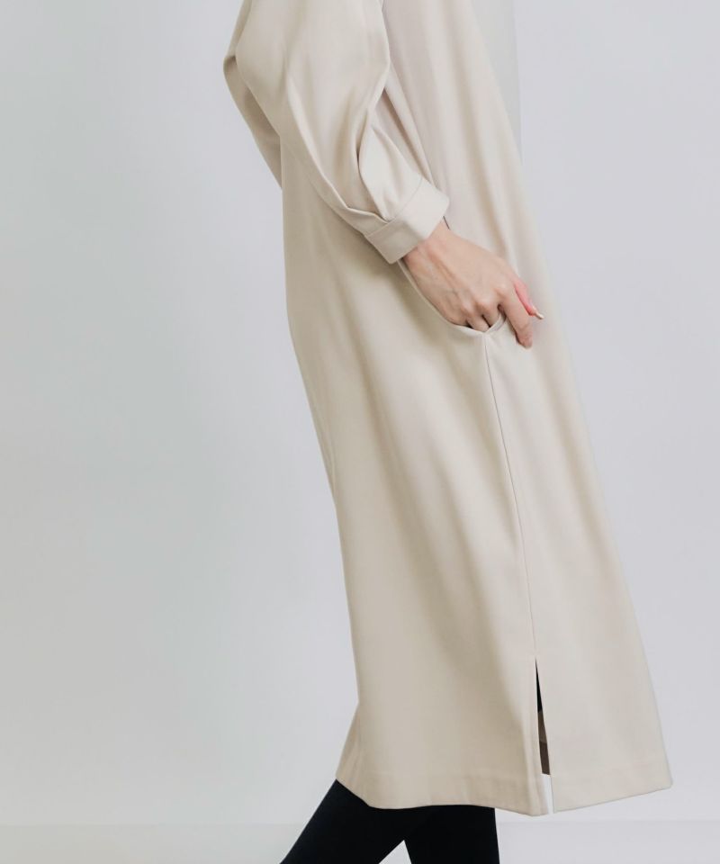 model：H155　着用サイズ：M　ベージュ