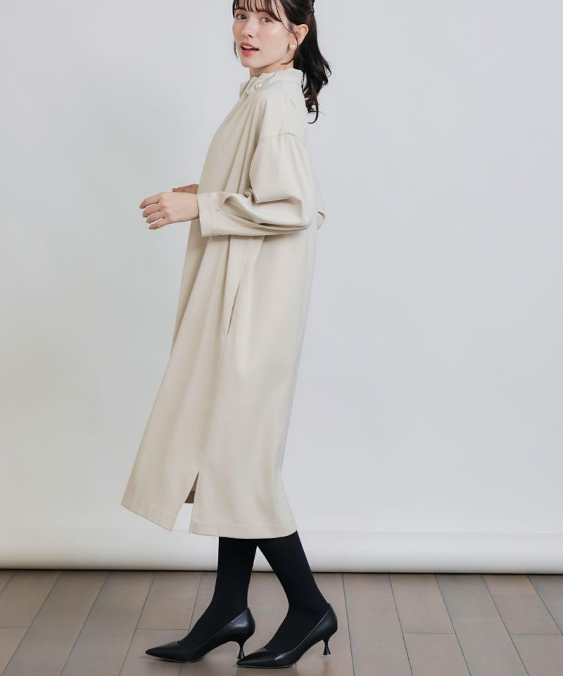 model：H155　着用サイズ：M　ベージュ