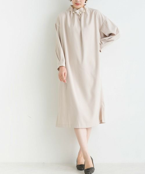 model：H162　着用サイズ：M　ベージュ