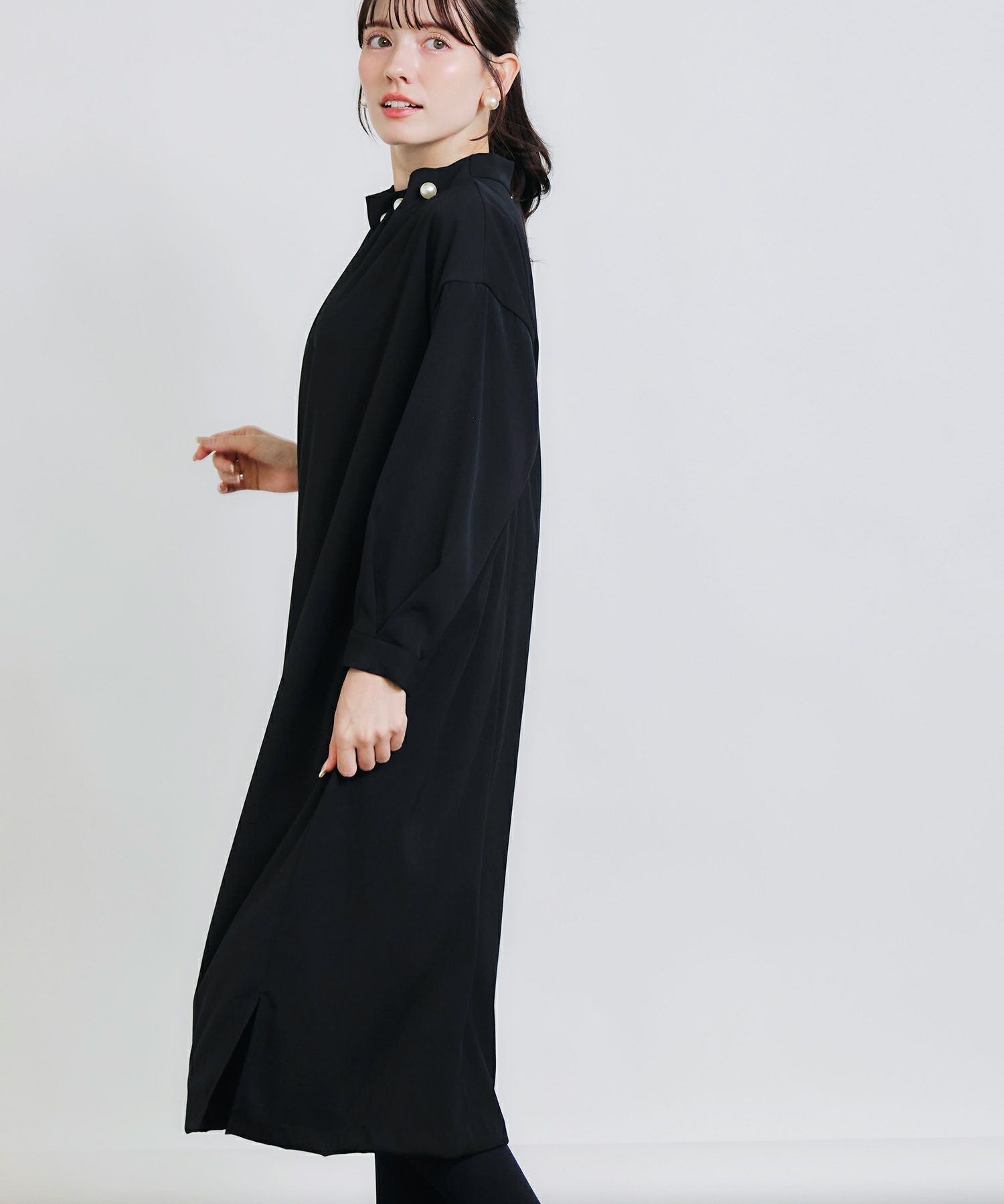 model：H155　着用サイズ：M　ブラック