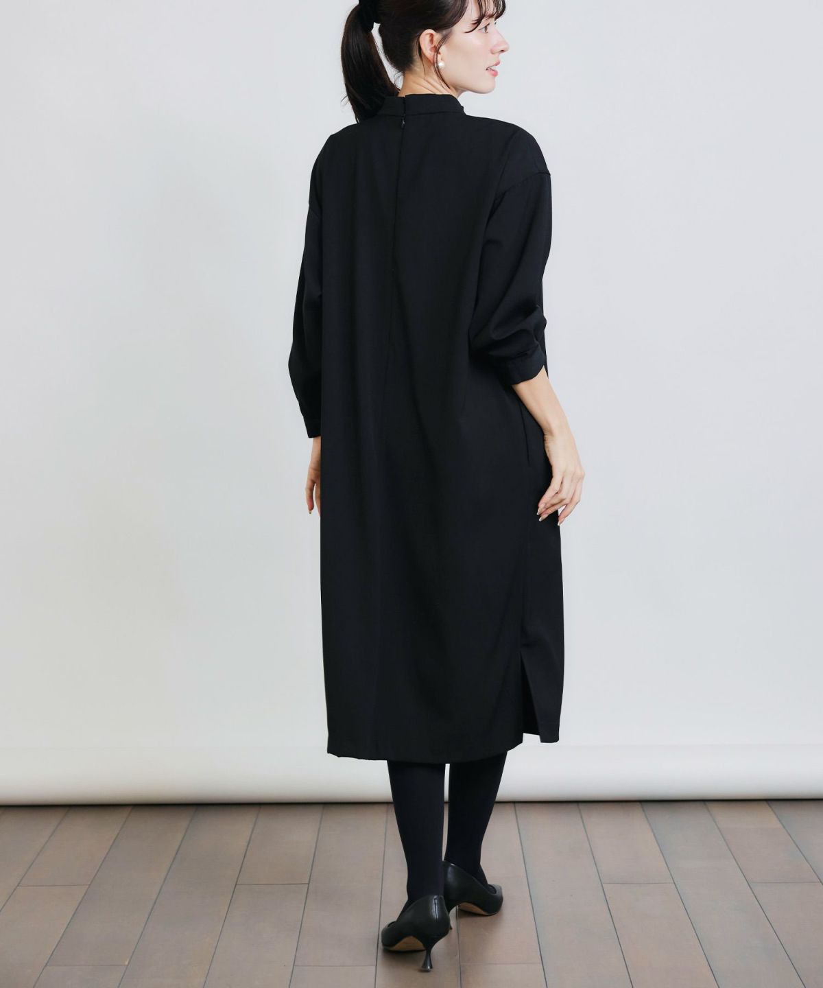 model：H155　着用サイズ：M　ブラック