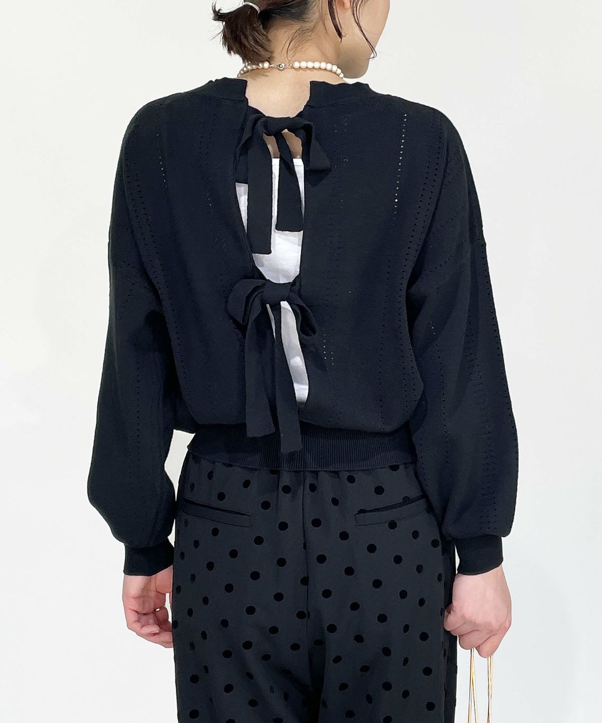 model：H164　着用サイズ：M　ブラック