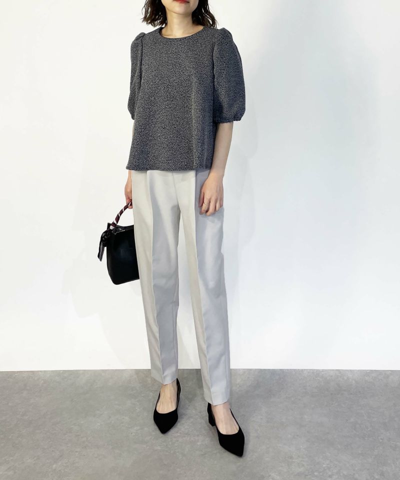 セイジキタノ 総レース ワイド パンツ ネイビー 花 パッチワーク ビーズ 46 パッチワークレースパンツ（その他パンツ）｜Unitage
