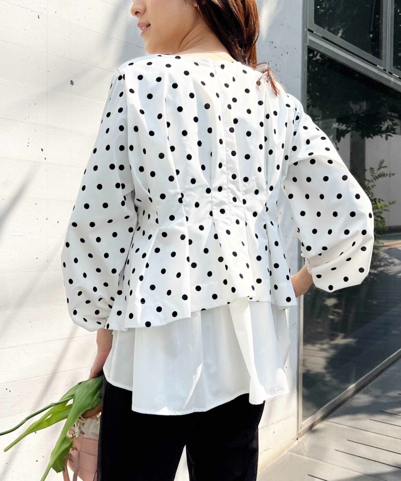 T.Japan dot blouse